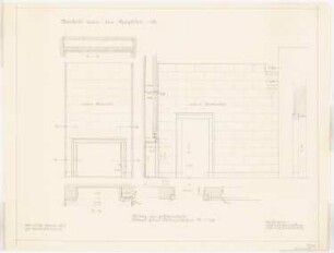 Villa von der Heydt, Berlin-Tiergarten Umbau: Diele im Erdgeschoss: Wandansicht 1:20