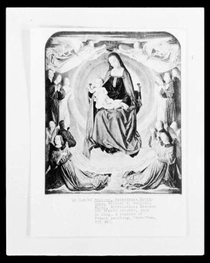 Altar, Mittelstück: Madonna von Engeln bekrönt