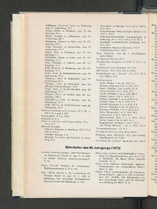 Mitarbeiter des 80. Jahrgangs (1973).