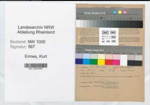 Entnazifizierung Kurt Ermes, geb. 13.05.1910 (Angestellter)