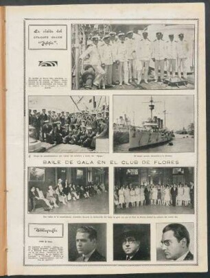 La visita del crucero sueco "Fylgia"