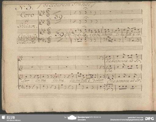 No. 3 Cavatina con Coro: "Oppresso il sen dal duolo"