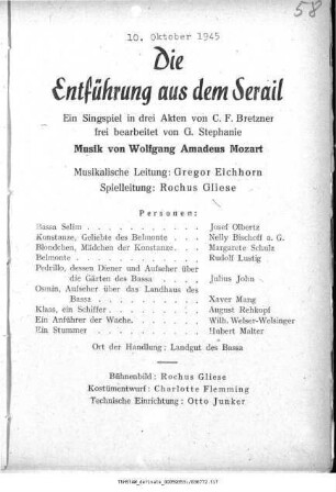 Die Entführung aus dem Serail
