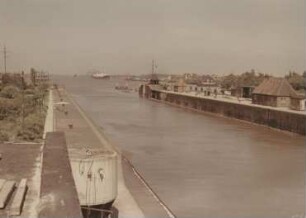 Neue Schleuse Brunsbüttel 1951/Nord-Ostsee-Kanal