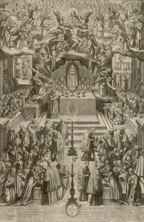 Eucharistiefeier in einer römischen Kirche