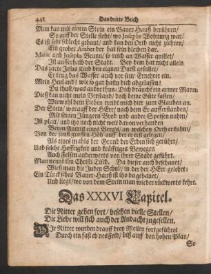 Das XXXVI. - XL. Capitel.