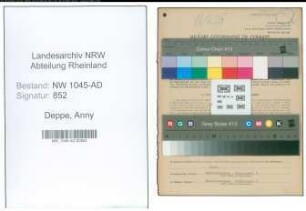Entnazifizierung Anny Deppe , geb. 09.07.1916 (Angestellte)