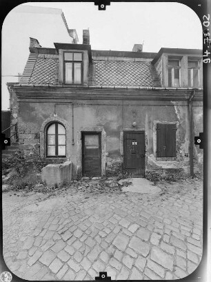 Dresden-Neustadt, Bautzner Straße 6. Hinterhaus. Eingangsfront