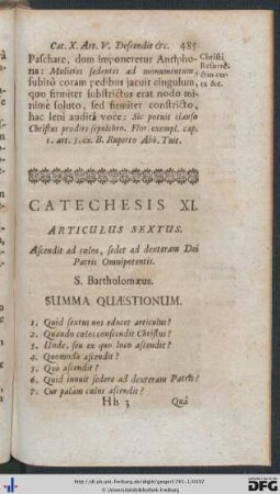 Catechesis XI.