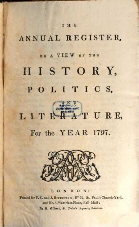 The annual register : world events .... 1797