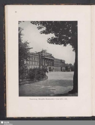 Braunschweig. Herzogliches Residenzschloß, Erbaut 1831–1838