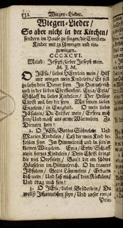 Wiegen-Lieder.