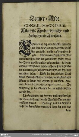 Trauer-Rede