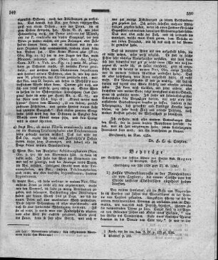 Beyträge zur Geschichte der fossilen Thiere