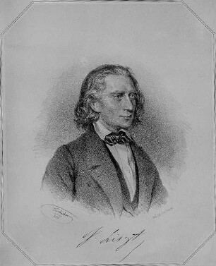 Bildnis des Musikers und Komponisten Franz Liszt