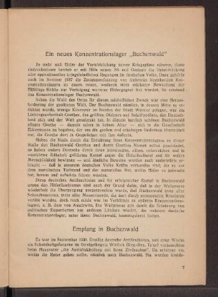 Empfang in Buchenwald