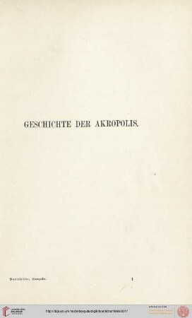 Geschichte der Akropolis