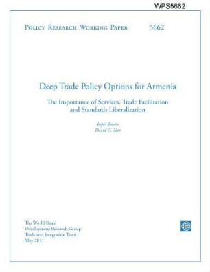 Deep trade policy options for Armenia : the importance of services, trade facilitation and standards liberalization