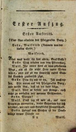 Genovefa, Pfalzgräfin am Rhein : Ein Original-Schauspiel in fünf Aufzügen, T. 2