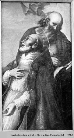 Trinität mit Engeln und Heiligen : Heiliger Hieronymus