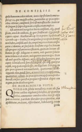 De Monachorum Votis.