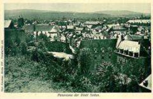 Ansicht der französischen Stadt Sedan