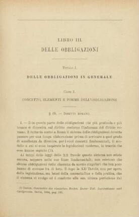 Titolo I. Delle obbligazioni in generale
