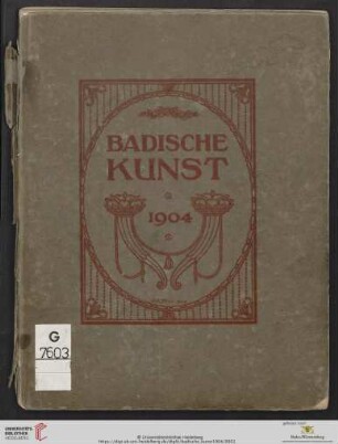 2: Badische Kunst: Jahrbuch d. Vereinigung Heimatliche Kunstpflege, Karlsruhe
