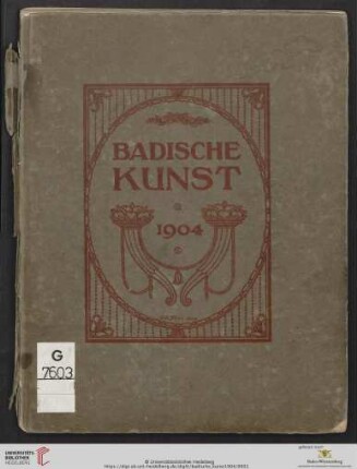 2: Badische Kunst: Jahrbuch d. Vereinigung Heimatliche Kunstpflege, Karlsruhe