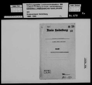 Einstellung und Beschäftigung eines Bürogehilfen für den Kreislandwirtschaftsrat