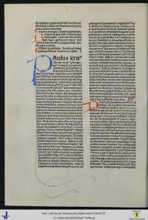Epistola beati pauli apostoli ad Romanos