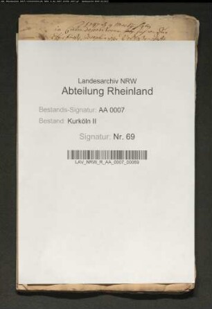 Liquidation der nachgelassenen Schulden des Erzbischofs Josef Clemens; Verzeichnis der Guthaben der Nachlasskasse