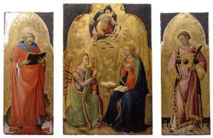 Teile eines Triptychons