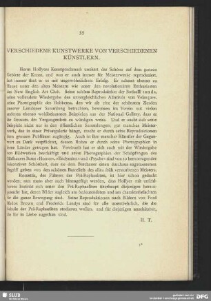 Verschiedene Kunstwerke von verschiedenen Künstlern