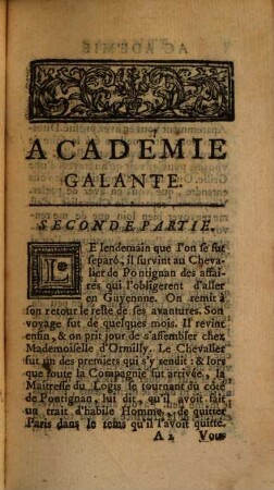 Académie Galante : Contenant Diverses petites Histoires très-curieuses. 2