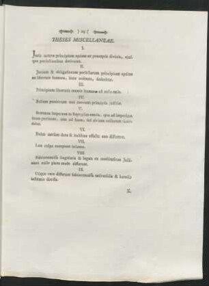 Theses Miscellaneae