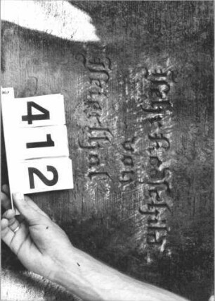 Grabstein 412 (Detailaufnahme)