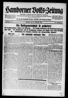 Hamborner Volks-Zeitung. 1911-1929