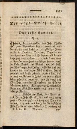 1263-1280, Der erste Brief Petri