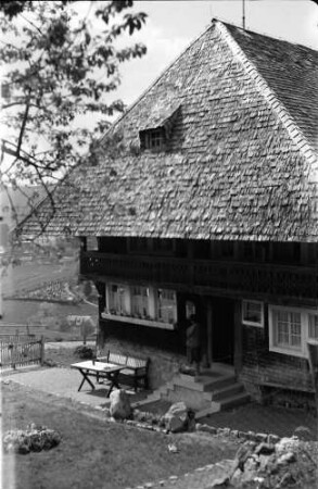 Todtnauberg: Schwarzwaldhaus bei Todtnauberg; von oben
