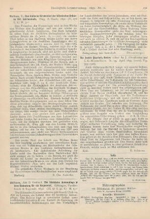 292 [Rezension] Abrahams, J., The Jewish Quarterly Review. Vol. V, Nr. 19