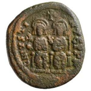 Münze, Follis, 573 / 574