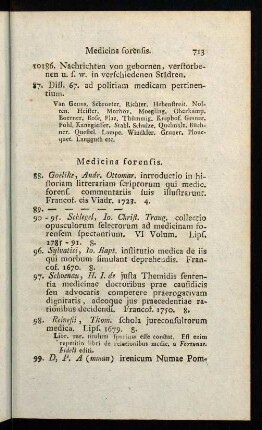 713-723, Medicina forensis.