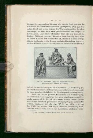 Fig. 34. Veit Stoss, Gruppe des ungerechten Richters im Germanischen Museum zu Nürnberg.