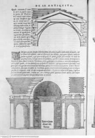 Il Terzo Libro di Sabastiano Serlio Bolognese, nel qual si figurano, e descrivono le antiquità di Roma ..., Folio X: Pantheon, Details