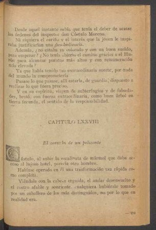 Capítulo LXXVIII - El corazón de un polizonte