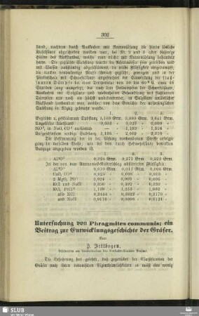 Untersuchung von Phragmites communis; ein Beitrag zur Entwicklungsgeschichte der Gräser