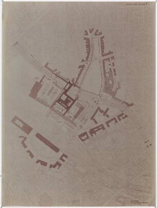 Schauspielhaus, Hannover Wettbewerb: Lageplan 1:1000 Hochebene