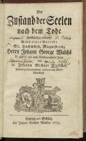Der Zustand der Seelen nach dem Tode schriftmäßig erläutert