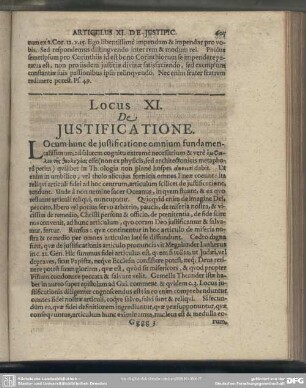 [Articulus] XI. De Justificatione